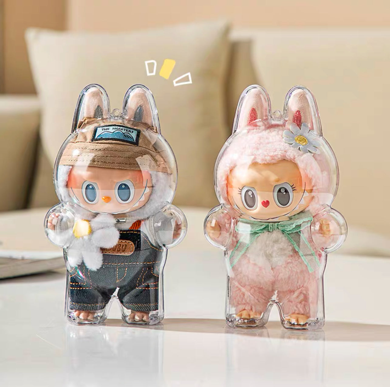 Labubu Protective Clear Hard Case