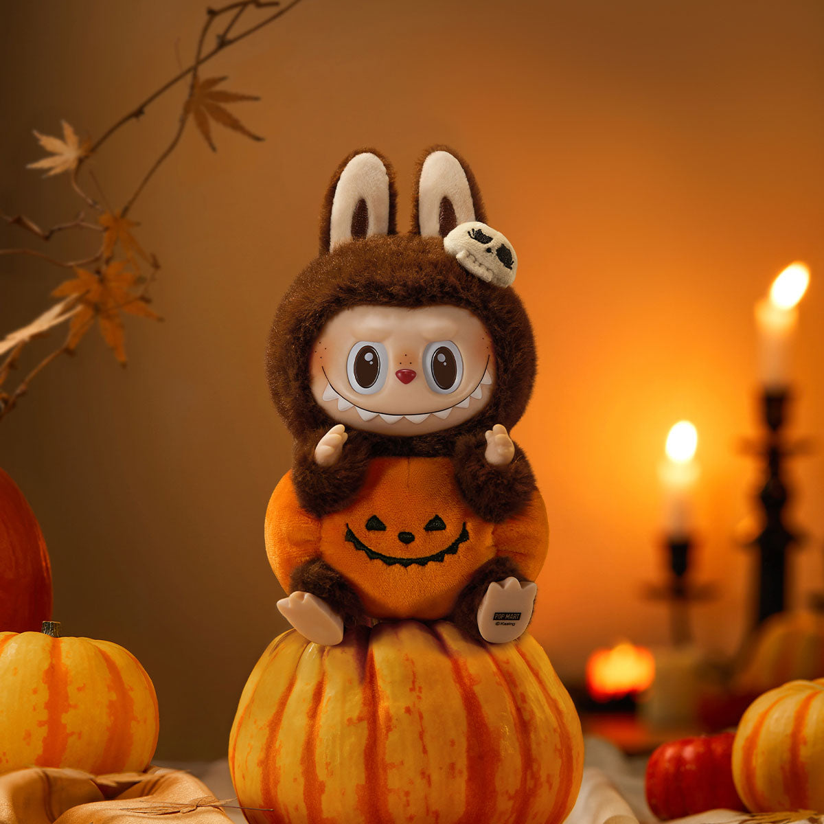 The Monsters - Happy Halloween Party Series-Sitting Pumpkin Vinyl Plush Pendant