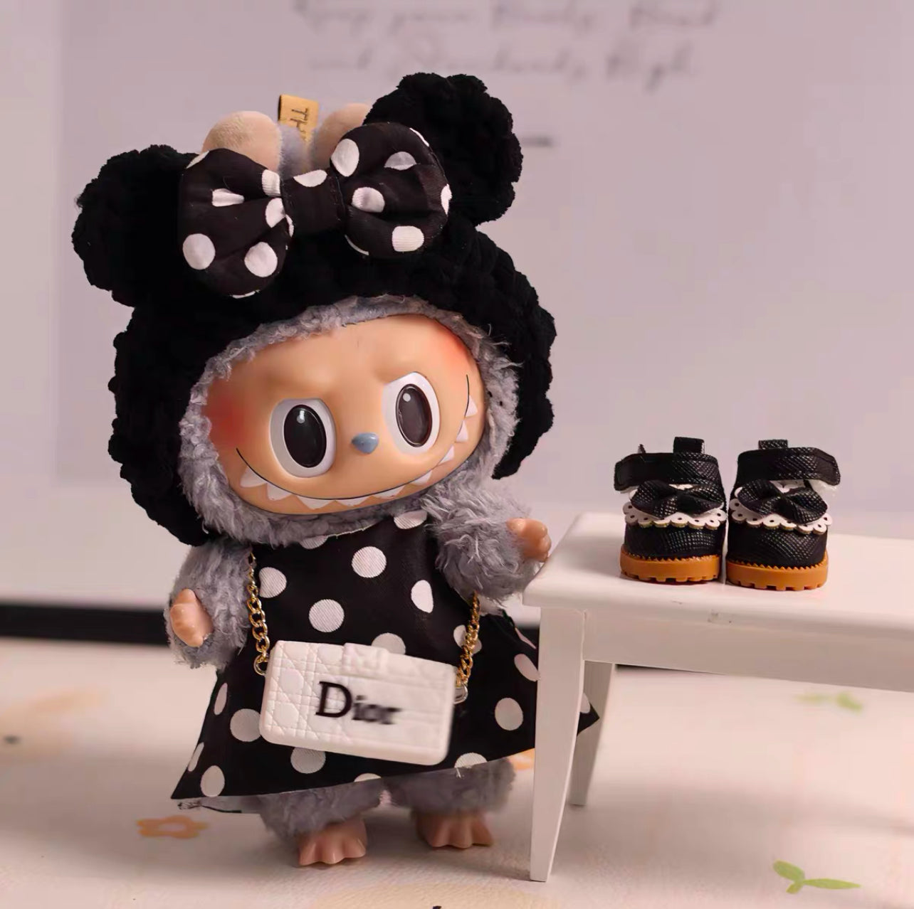 Labubu Dior x Minnie Mouse Outfit (No Doll)