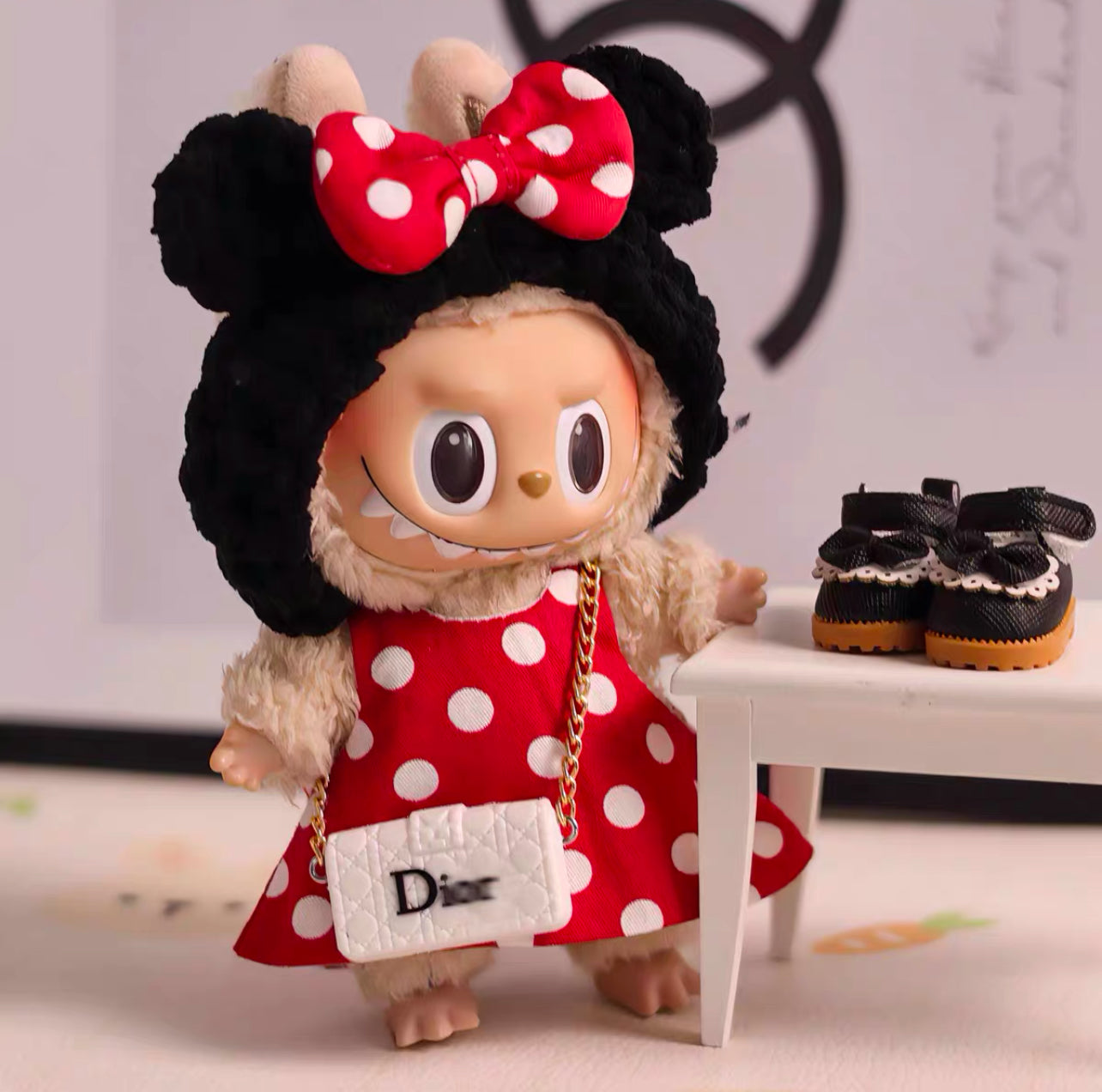 Labubu Dior x Minnie Mouse Outfit (No Doll)